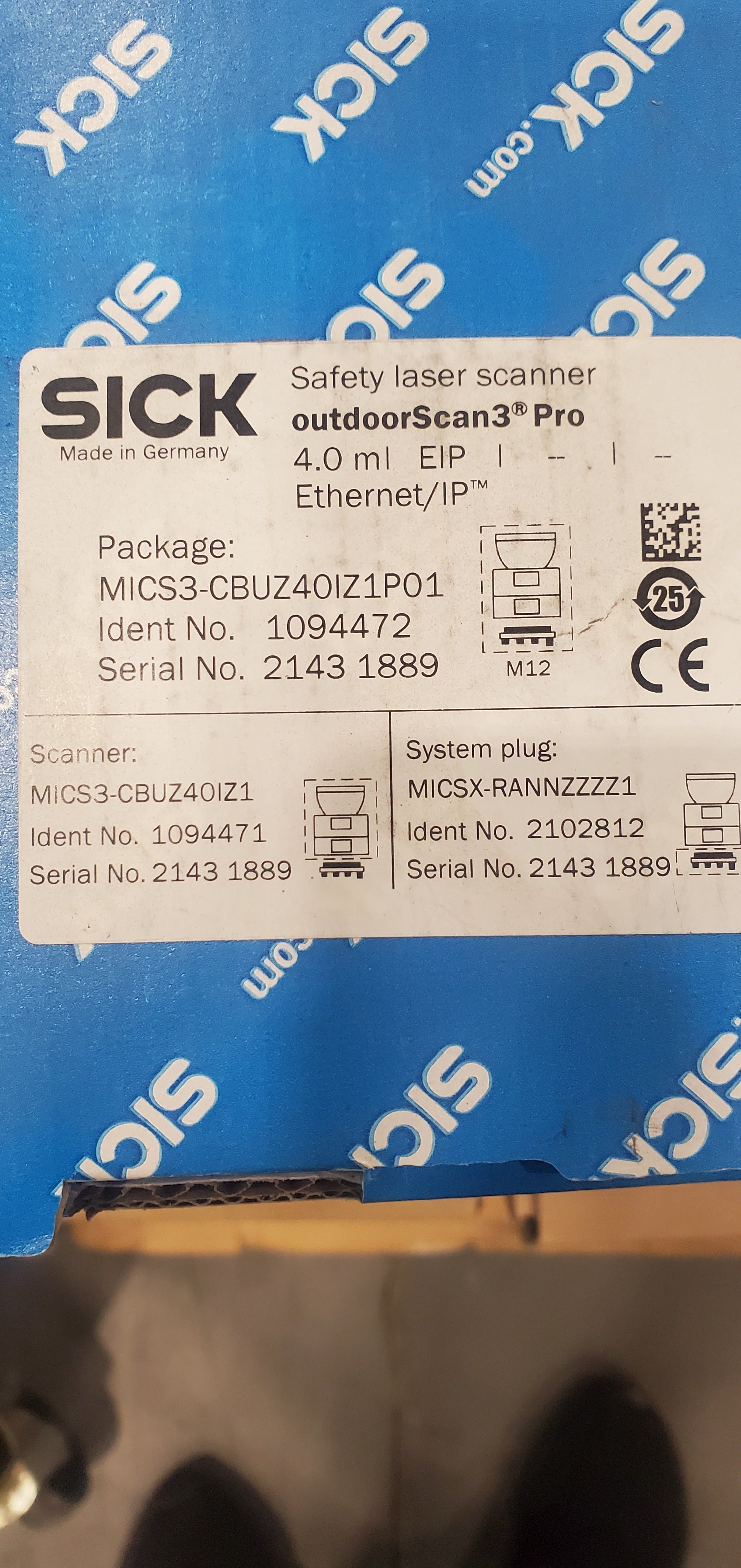 SICK Safety Laser Scanner